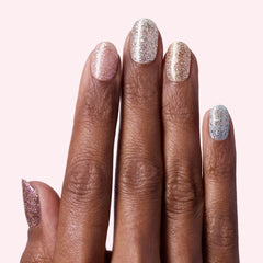 Dashing Diva Gloss Nail Strips close-up on nails show glossy finish