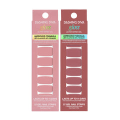 Dashing Diva Gloss Nail Strips Desert Neutrals Kitten Set para un look neutro duradero
