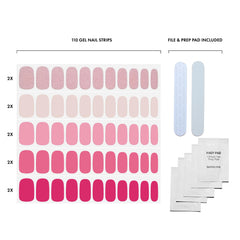 Two nail files in the kit for shaping before application