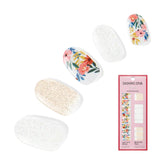 Dashing Diva Wallflower Frenzy: tiras gel brillo base para uñas con acabado brillante.