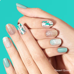 Dashing Diva vinilos uñas brillo cuarzo viaje espiritual, acabado de gel