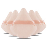 Daubigny powder puff triangle 6pc packaging with protective case for on-the-go touch-ups.