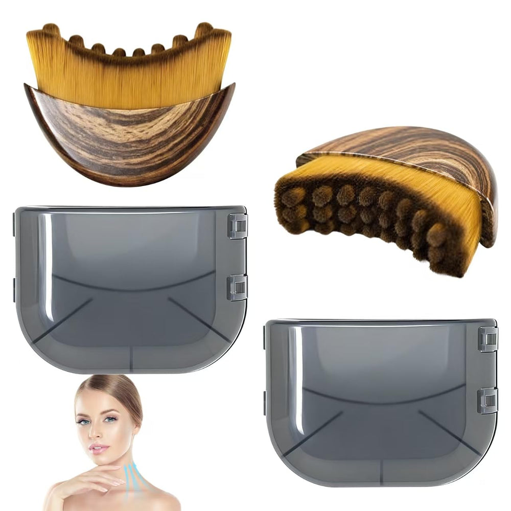 Daureve lymphatic contour brush with soft bristles for gentle cleansing