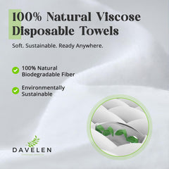 DAVELEN disposable salon towels are absorbent and versatile for hair, nails, and skincare