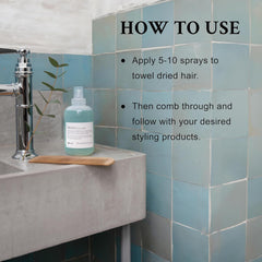 Davines MELU application swatch demonstrates easy leave-on protection