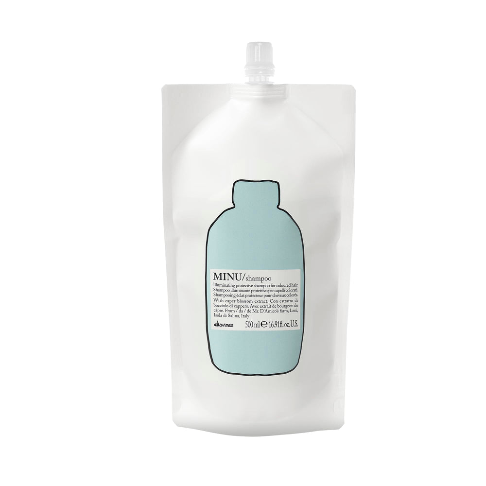 Davines MINU: botella proteccion color, ideal para cabello teñido y brillo sostenido