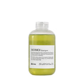 Davines MOMO moisturizing shampoo bottle highlighting hydration for dry hair