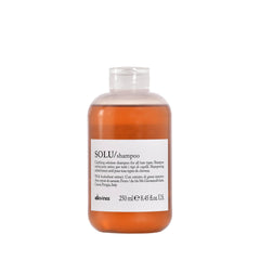 Davines SOLU shampoo bottle clarifying buildup for refreshed hair