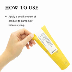 Davines This Is A Relaxing Moisturizing Fluid creamy texture close-up for hydration