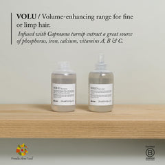 Davines VOLU Mist apply-to-roots shot for base lift