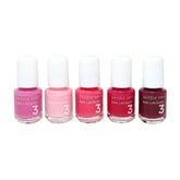 Dazzle Dry Coronado mini flight with floral pink and plum tones for quick, polished nails.