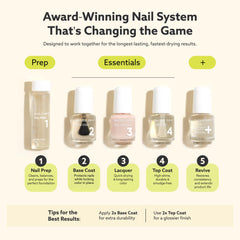 Dazzle Dry Not Quite Nude Lacquer shows peaches-and-cream nude shade for daily wear