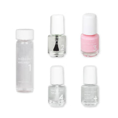 Dazzle Dry Nail Prep bottle from the mini kit provides a smooth base for lasting color.