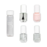 Dazzle Dry Strawberry Macaron mini kit bottle shows semi-sheer color for long-lasting nails.