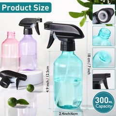 D Dymoece spray bottle with adjustable nozzle for mist or stream.