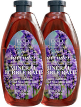 Dead Sea Collection Lavender Bubble Bath bottle showing the unisex formula for hydration