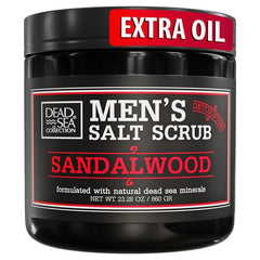 Dead Sea Collection exfoliante corporal sal sándalo frasco para piel suave y renovada