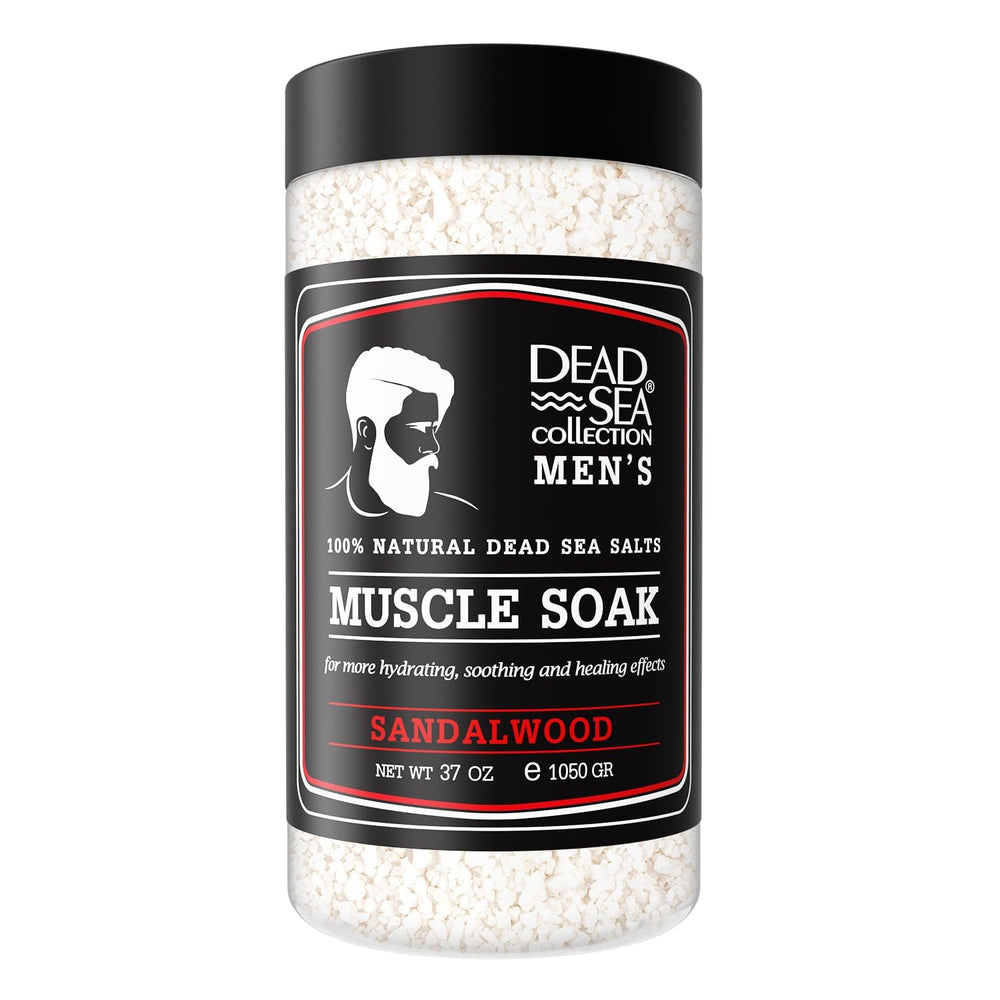 Dead Sea Collection sal de baño para hombres con sándalo, relajación muscular