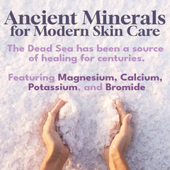 Dead Sea Warehouse salts dissolving in water for a soothing bath
