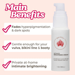 Dear Kitty Dark Spot Cream being used on underarms for smoother skin after shaving.