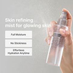 DearKlairs Fundamental Ampoule Mist, niebla-fina; acabado luminoso sin grasa.
