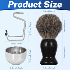 DEBETOOL pure badger hair bristles close-up for gentle exfoliation and smooth lather