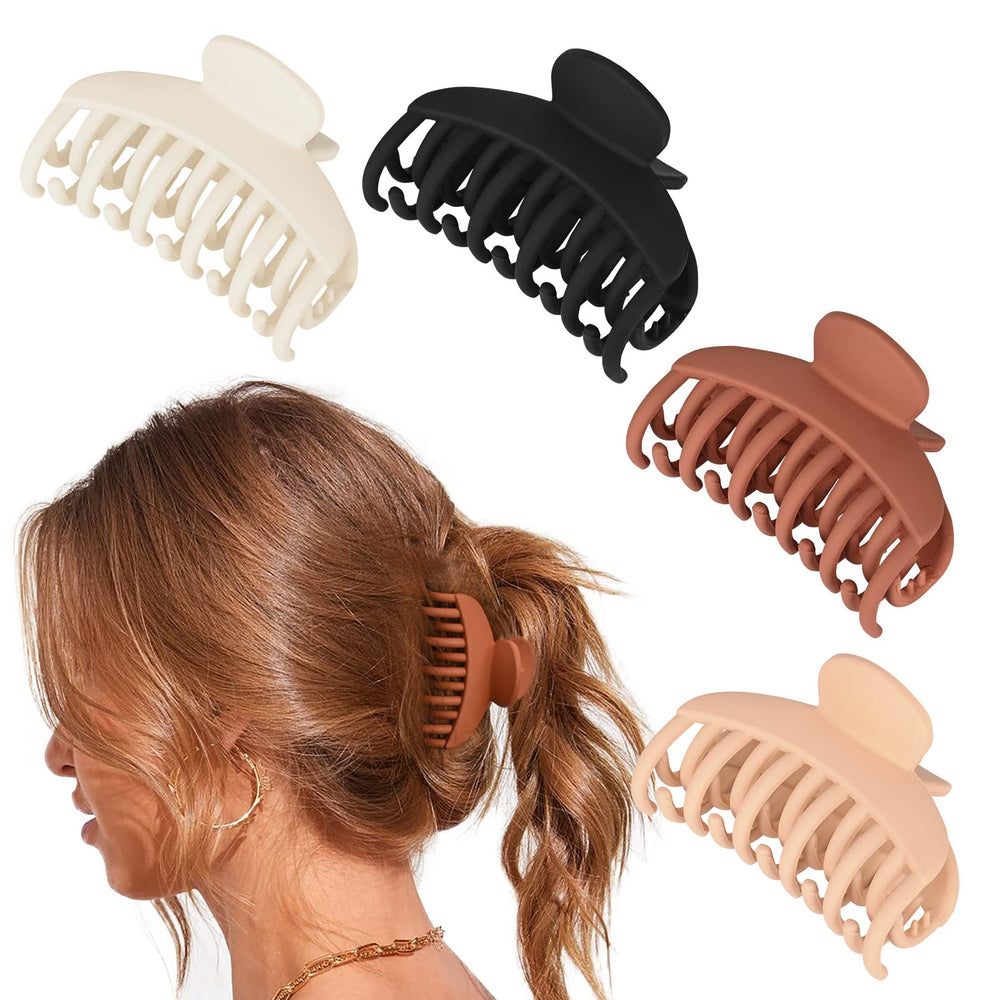 DEEKA pinza para el cabello con 4 piezas y acabado mate para peinados estables