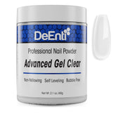 DeEnti Polvo Acrílico Transparente 2oz para acabado claro.