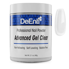 DeEnti Polvo Acrílico Transparente 2oz para acabado claro.