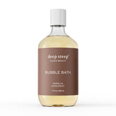 Deep Steep bano burbujas vainilla coco: experiencia suave para piel sensible.