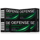 Defense Soap 5pk peppermint bar front shows a natural cleanser for active skin