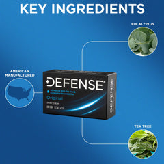 Defense Soap aceite-arbol-de-te-y-eucalipto, cuidado de piel sensible.