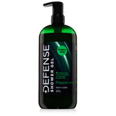 Defense Soap Peppermint Tea Tree Body Wash bottle highlighting natural ingredients and refreshing skin cleansing.