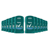 Degree Men Cool Rush twelve-pack sticks for all-day freshness.