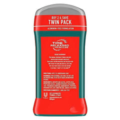 Close-up of twisting and gliding Degree Men Intense Sport deodorant stick.