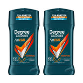 Degree Men Advanced Protection Cool Rush botella 2.7 oz, protección duradera para días activos.