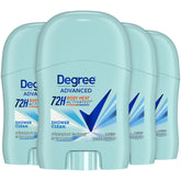 Degree Shower Clean, vista frontal de la botella, fragancia floral fresca