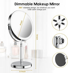 DEIOVWXS mirror supports 360-degree rotation for flexible viewing angles