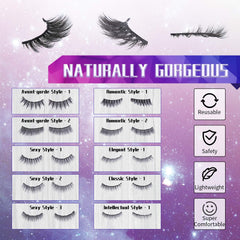 DEJAVIA magnetic eyeliner closeup as it dries for quick hold