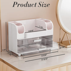 Delamu makeup organizer countertop tool-free assembly saves setup time and ensures a stable display