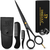DEMAXA 5-inch beard scissors delivering precise trimming with sharp, clean blades.