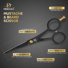 DEMAXA beard comb guides balanced grooming and accurate lines.