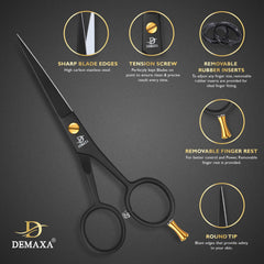 DEMAXA mustache comb included for neat, even shaping.