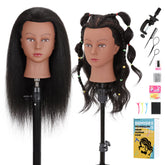 Demides mannequin head 16in real hair for washing and conditioning practice