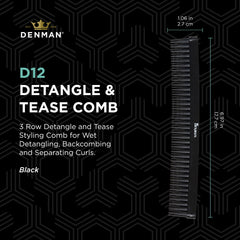 Denman Jack Dean Curl Volumiser packaging shown for travel-friendly design