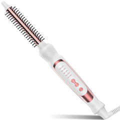 DENVEK heated round brush with 0.5 inch ceramic-tourmaline barrel for fast, even styling.