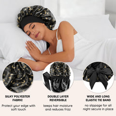 Gorro Deokke con patrones brillantes para lucir con estilo al dormir.