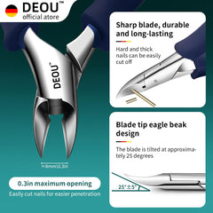 DEOU built-in spring nail pliers prevent spring breakage for long-lasting use