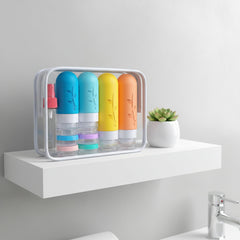 DEPOZA travel jars with wide mouths for thick creams