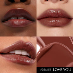 Depuplum Black Berry Lipstick application swatch highlights smooth glide and even coverage.